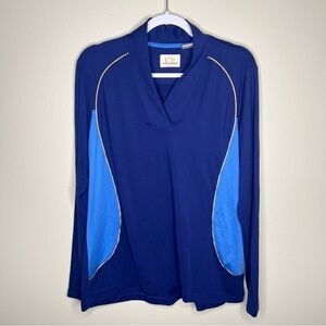 EP Pro‎ Tour Tech Soft V-Neck Long Sleeve Pullover Golf Shirt